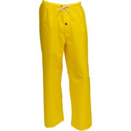 TINGLEY RUBBER Tingley® P21107 Eagle„¢ Snap Fly Front Pants, Yellow, Drawstring Waist, Large P21107.LG